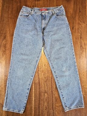 Vintage Levi 550 Mom Jeans Relaxed Fit Light Wash Size 16 Y2K